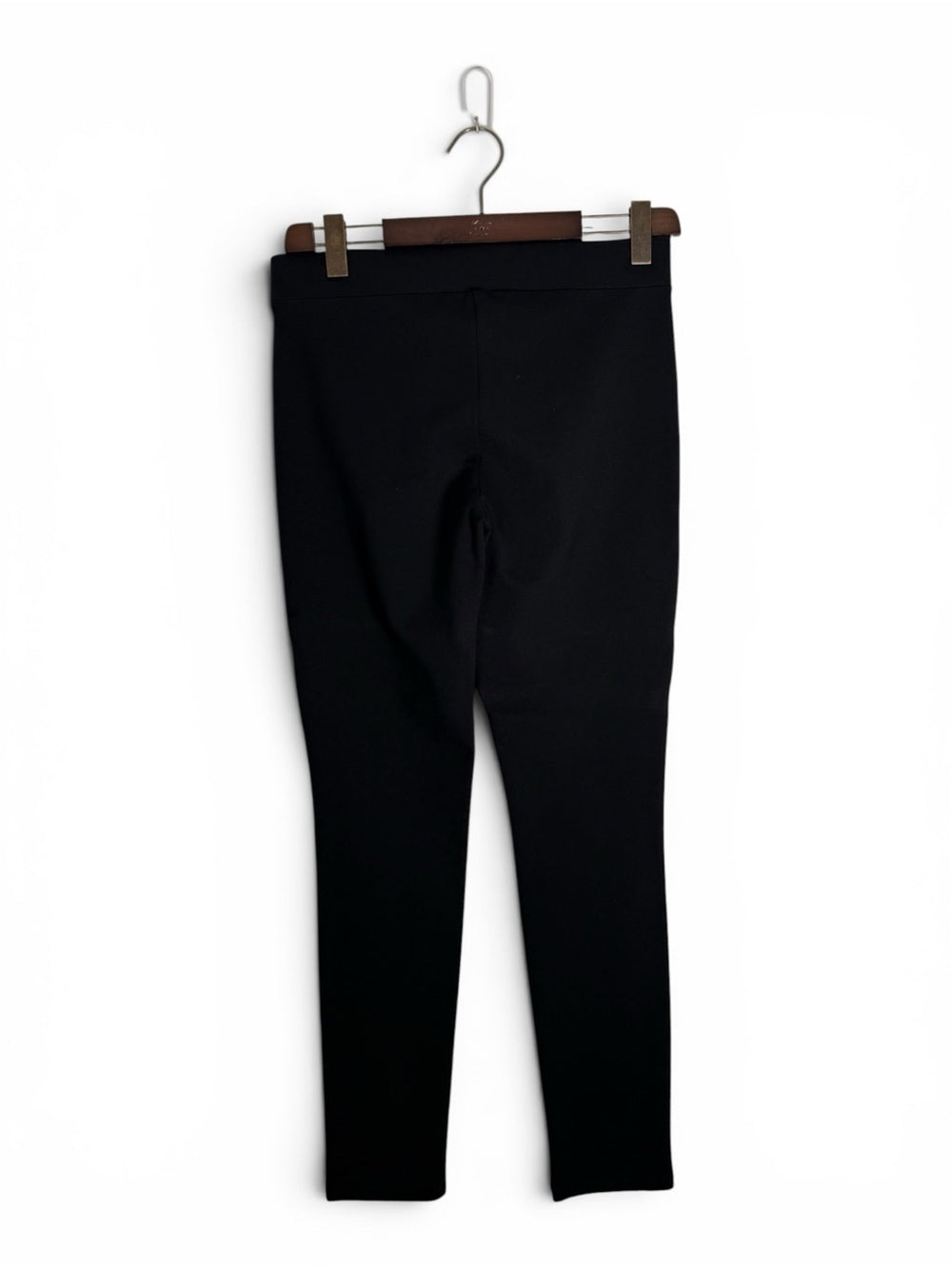 NYDJ Pull On Slim Ankle Trouser Pants Black Ponte Knit Lift Tuck Size 6 Small - view 10