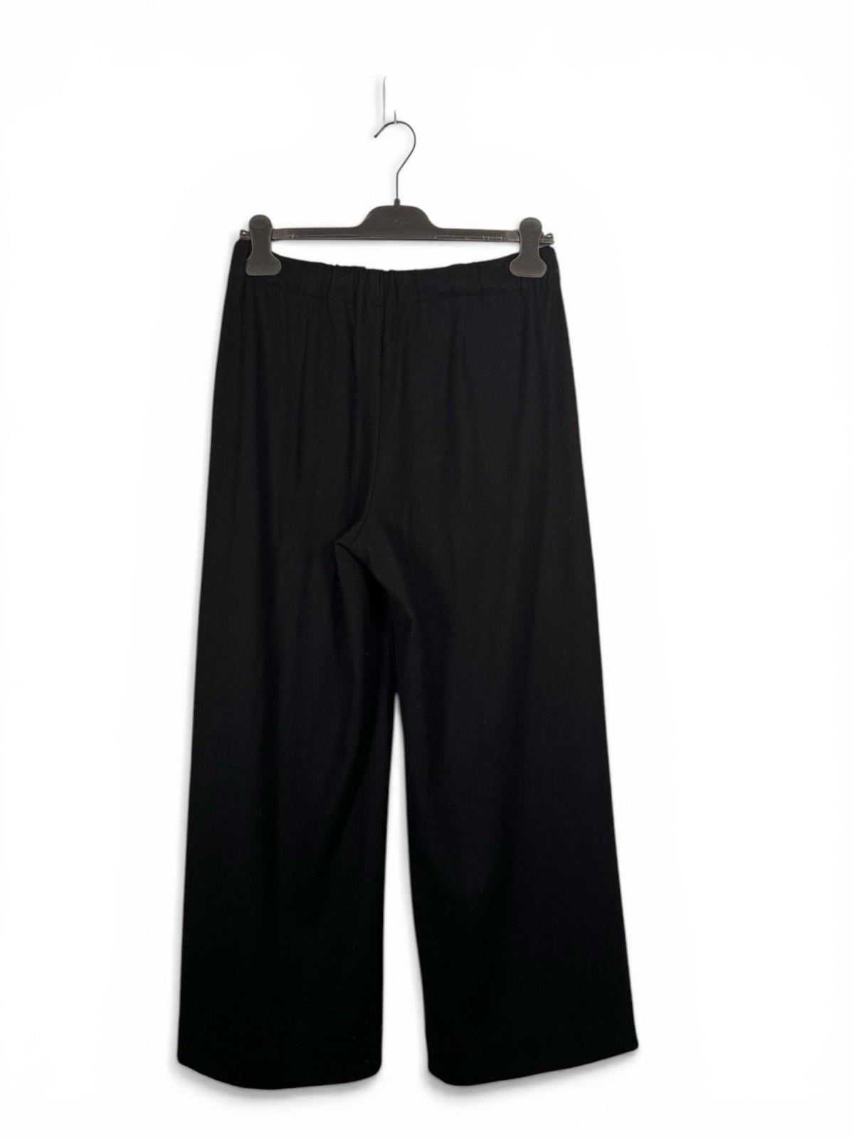 Rag & Bone Lily Trouser Women’s Medium Black 100% Wool Wide Leg High Rise Pants - view 10