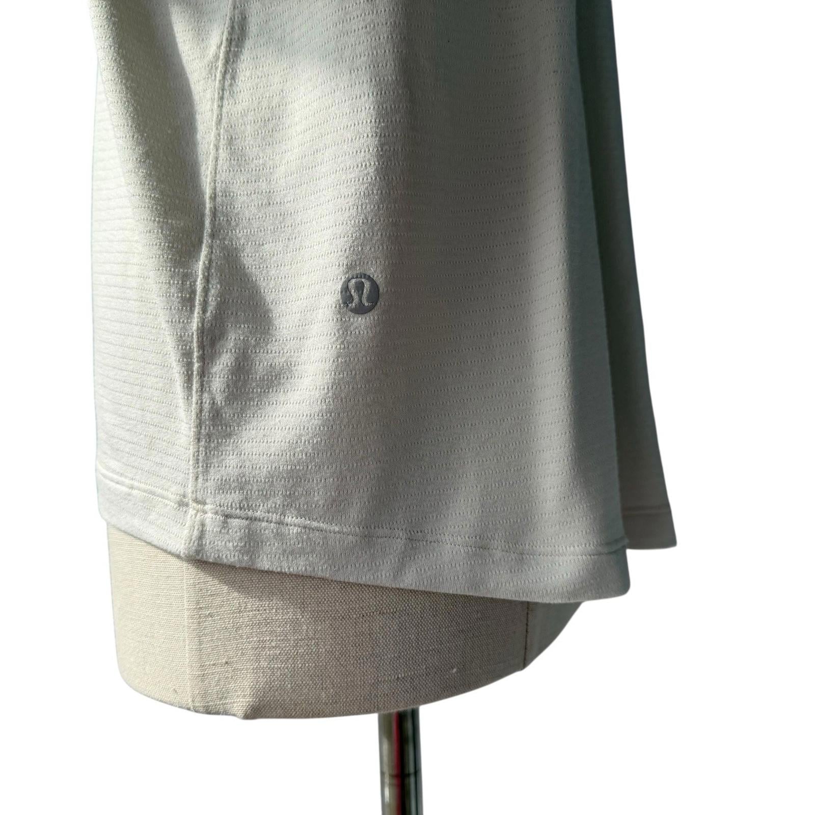 Lululemon Women Light Ivory License to Train Classic Fit Long Sleeve Shirt US8 M - view 11