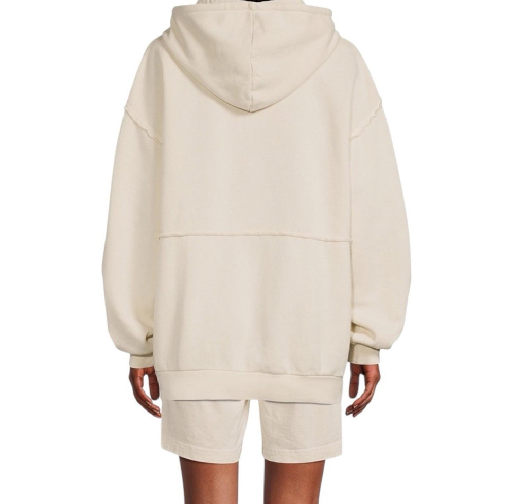 The Upside Dana Hoodie Women Small Natural Ivory Organic Cotton Oversize Sweater - view 4