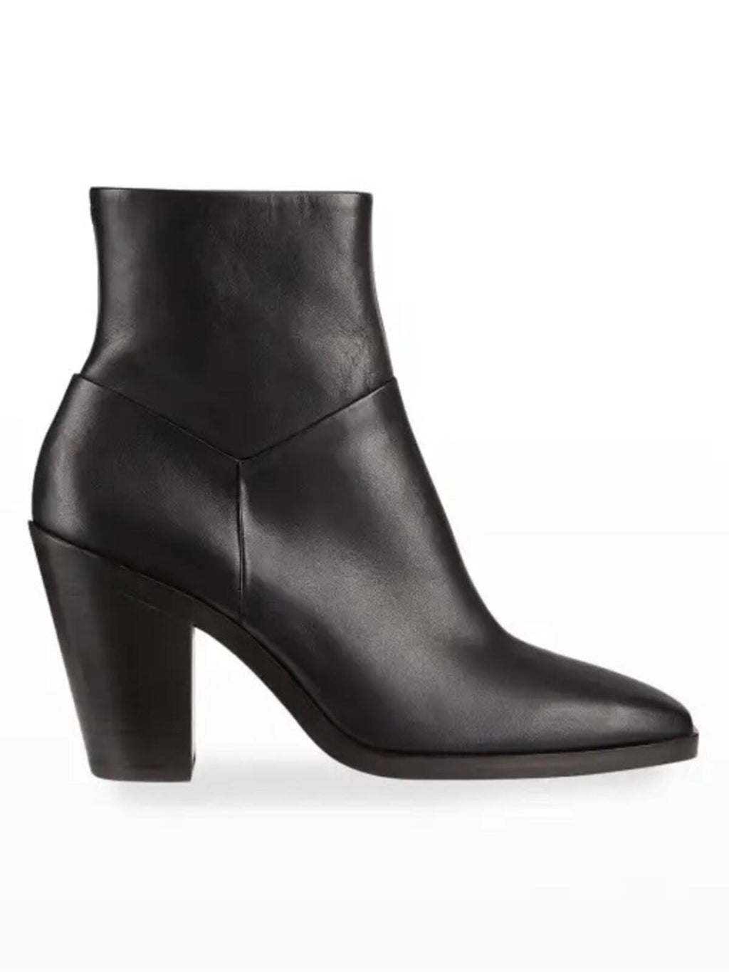 Rag & Bone Axel Leather Ankle Boots Square Toe Black Size 38