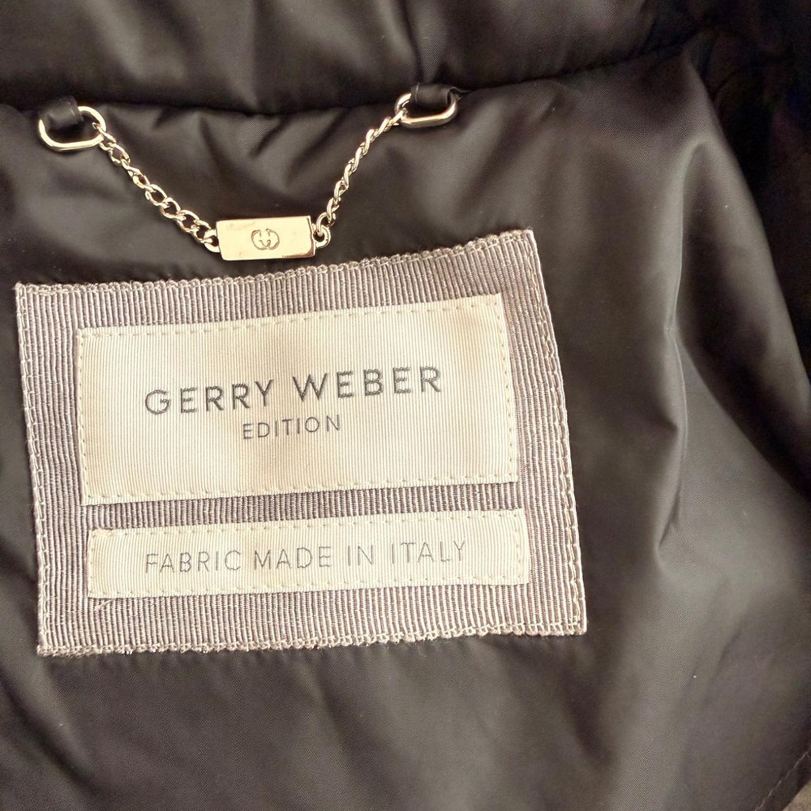 Gerry Weber Edition Wool Blend Cape Poncho Jacket Gray Zip Front Size 38 US 8 - view 6