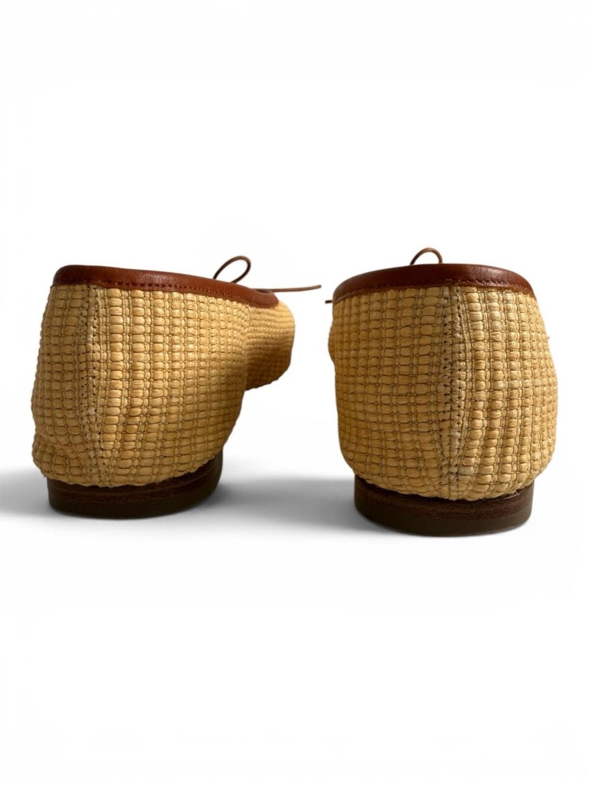 Mansur Gavriel Woven Ballet Flats Raffia Natural 38.5 - view 10