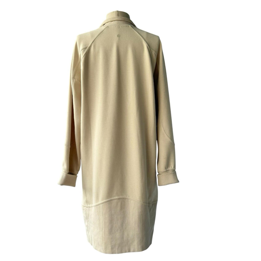 Lululemon Women’s Softstream Long Sleeve Half Zip Dress Bone Beige US 8 Medium - view 8
