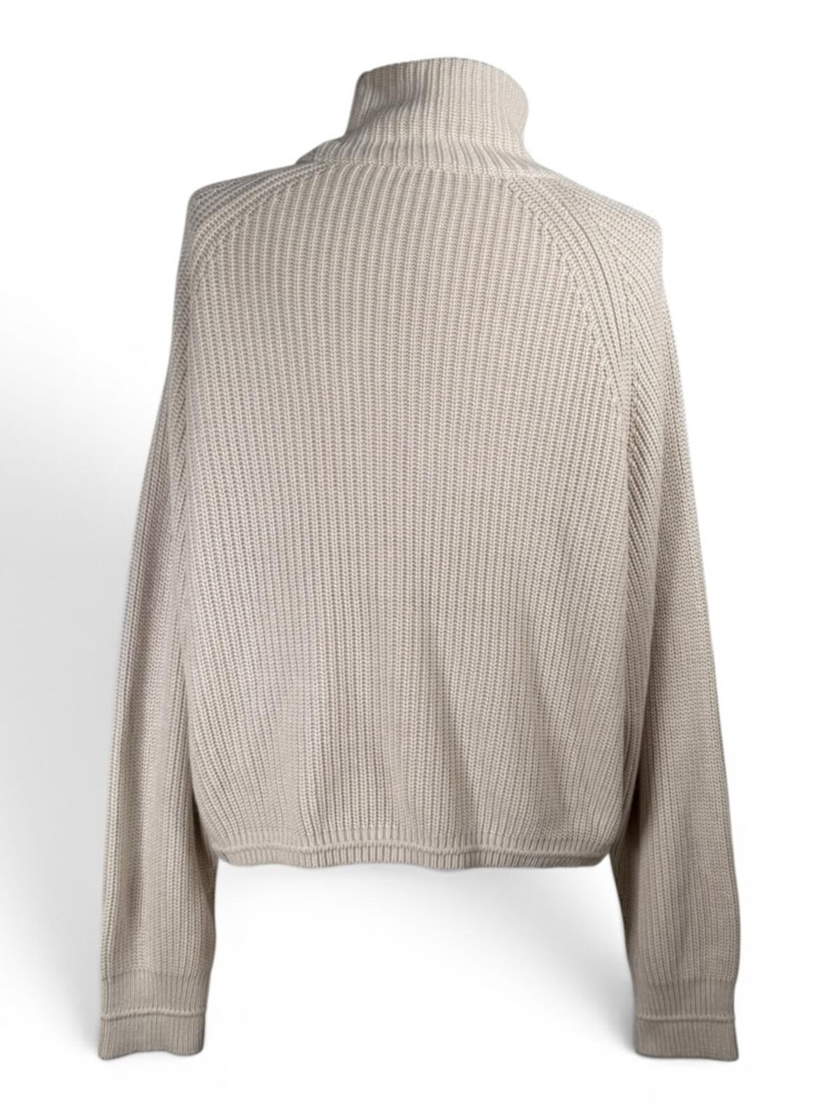Lululemon Ribbed Turtleneck Sweater Cashlu Knit Cream Relaxed Fit - view 6