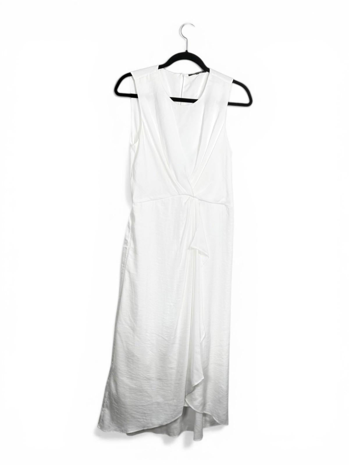 Kobi Halperin Blake Chiffon High Low Dress Women’s Small White Sleeveless Midi - view 8