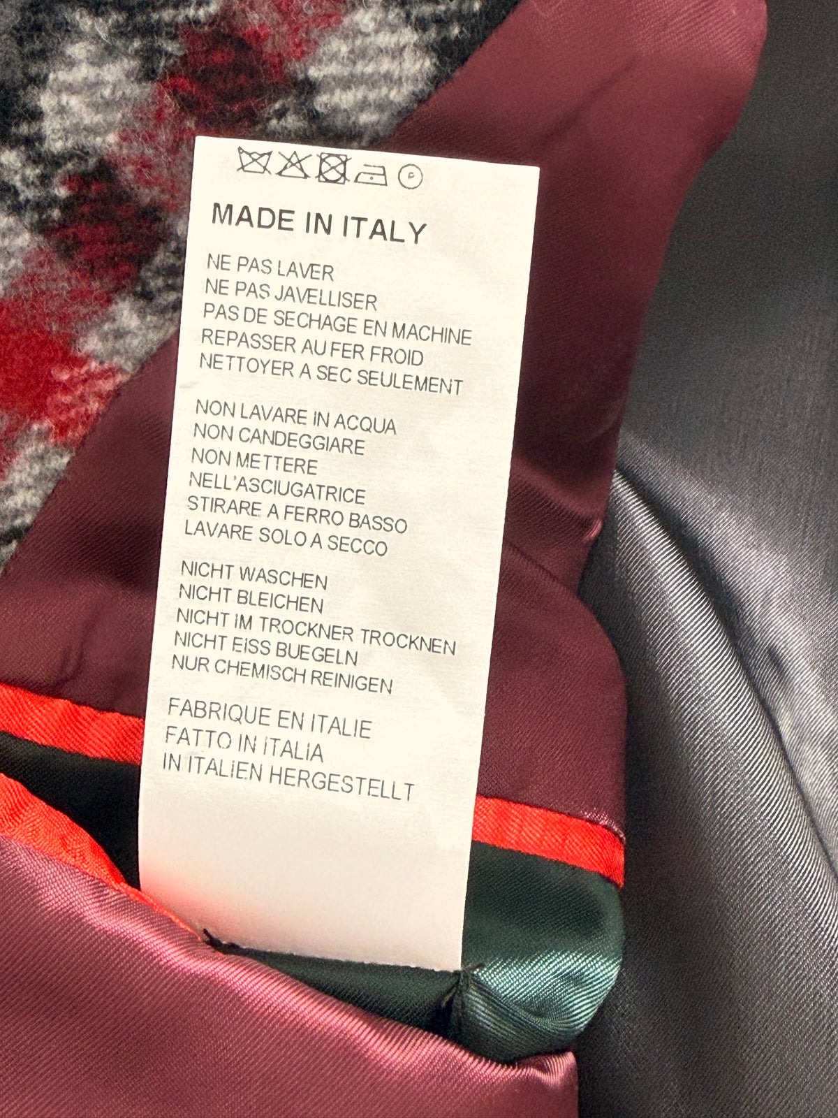 Paul Smith made in Italy label