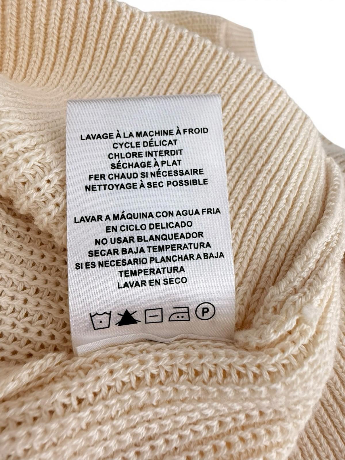 Velvet by Graham Spencer Women's Small Hydie Cream Cotton Button Back Sweater - view 7