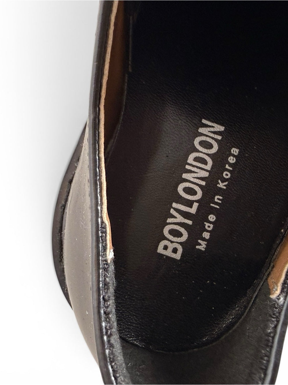 Boy London Black Chunky Derby Oxford Lace Up Shoes Women's Size 9 Korea - view 3