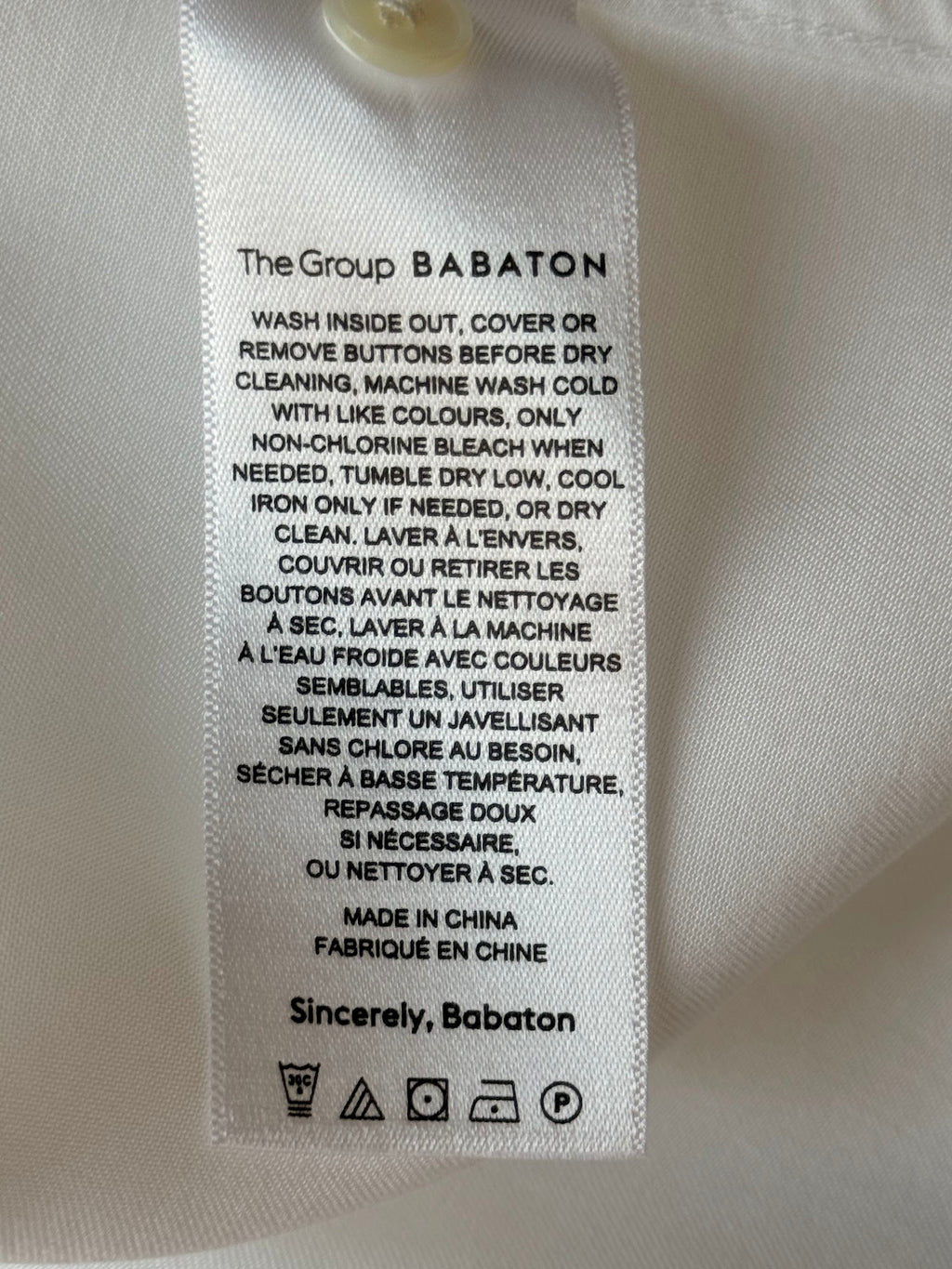 Aritzia Babaton Utility Shirt TENCEL Lyocell Button Up Blouse Large