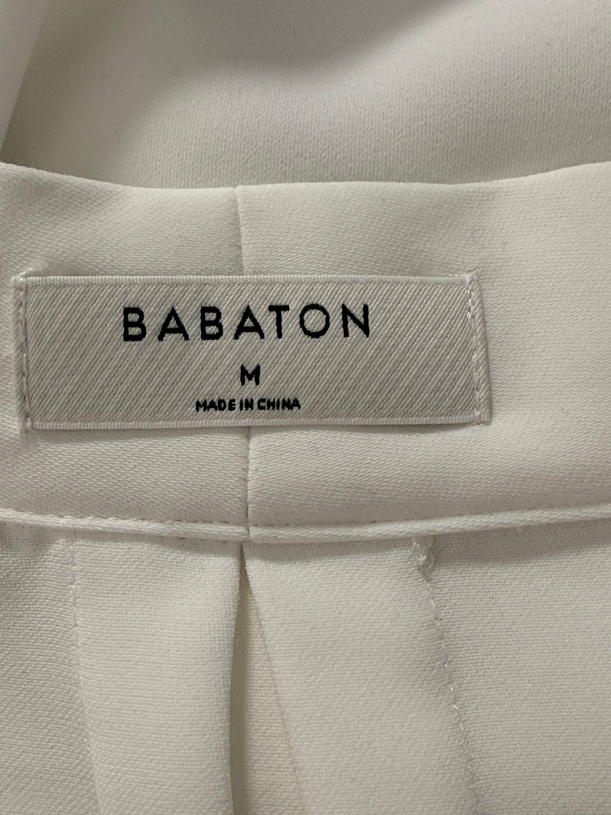 Babaton size M made in China label