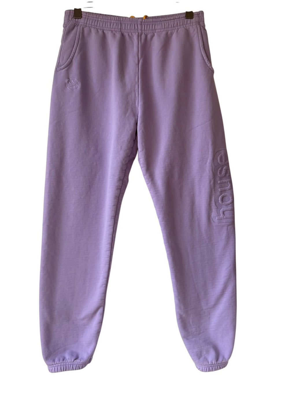 Drew House The OG House Lounge Sweatpants Lavender Purple Yellow Drawstring Small