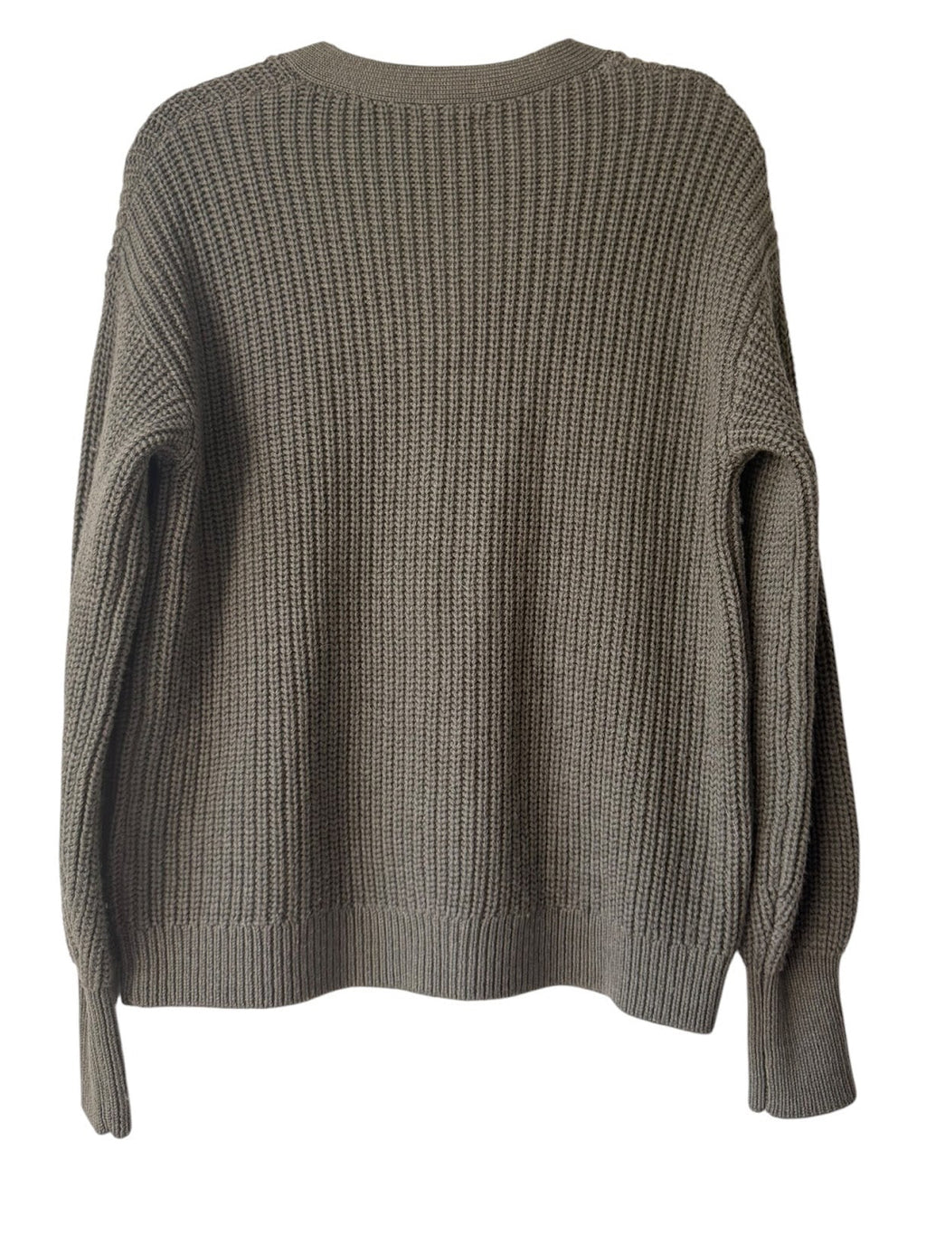 Aritzia Wilfred Green Cortado Cardigan Extra Small V-Neck Sweater