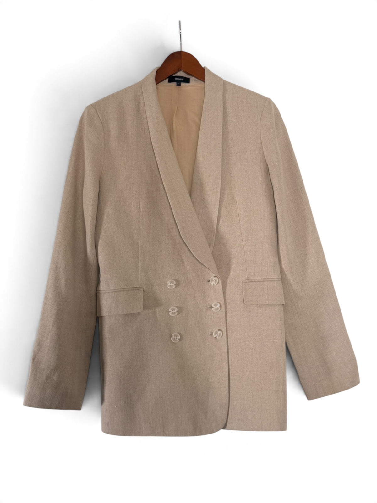 Theory linen blazer photo