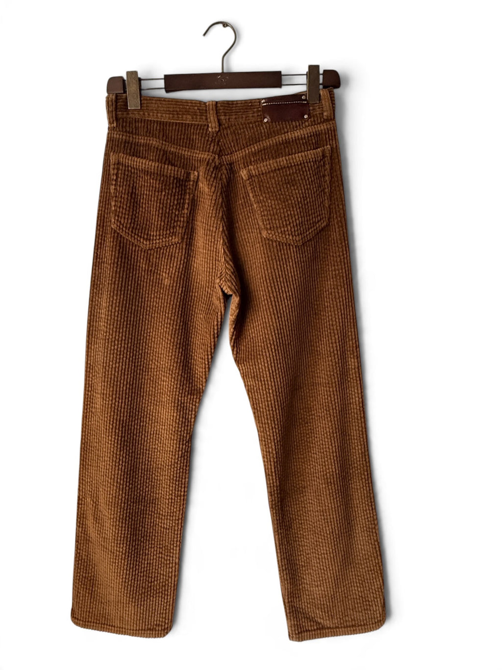 Dries Van Noten tan corduroy trousers photo
