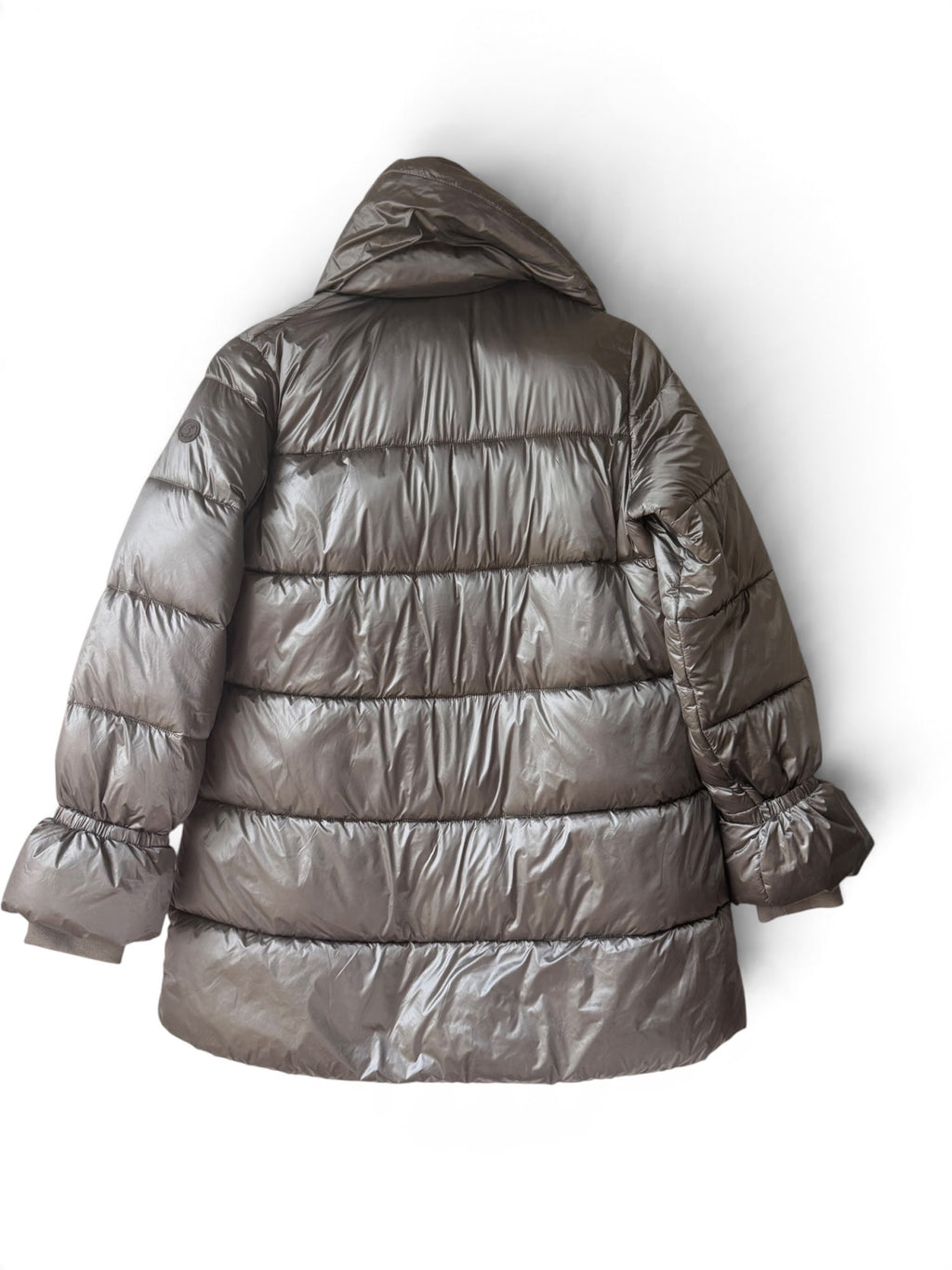 Save The Duck taupe puffer jacket photo