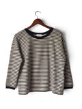 navy and cream Breton striped top photo