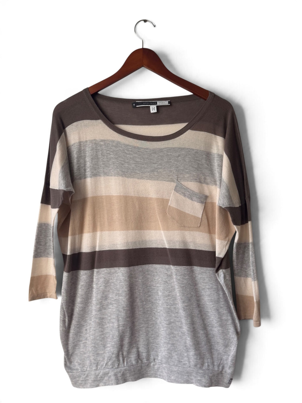 Sportmax Code striped dolman top front