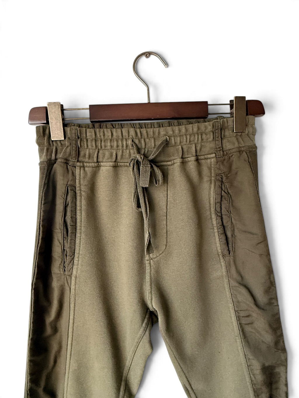 Haider Ackermann olive drop-crotch sweatpants photo