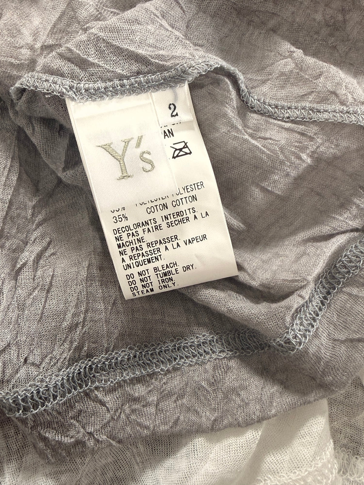 Y's label size 2
