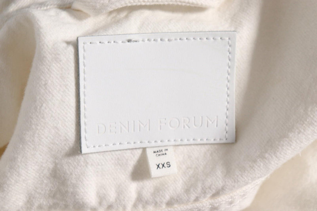 Denim Forum Ali Jacket Women’s Size XXS Bone White Organic Cotton Aritzia Coat - view 6