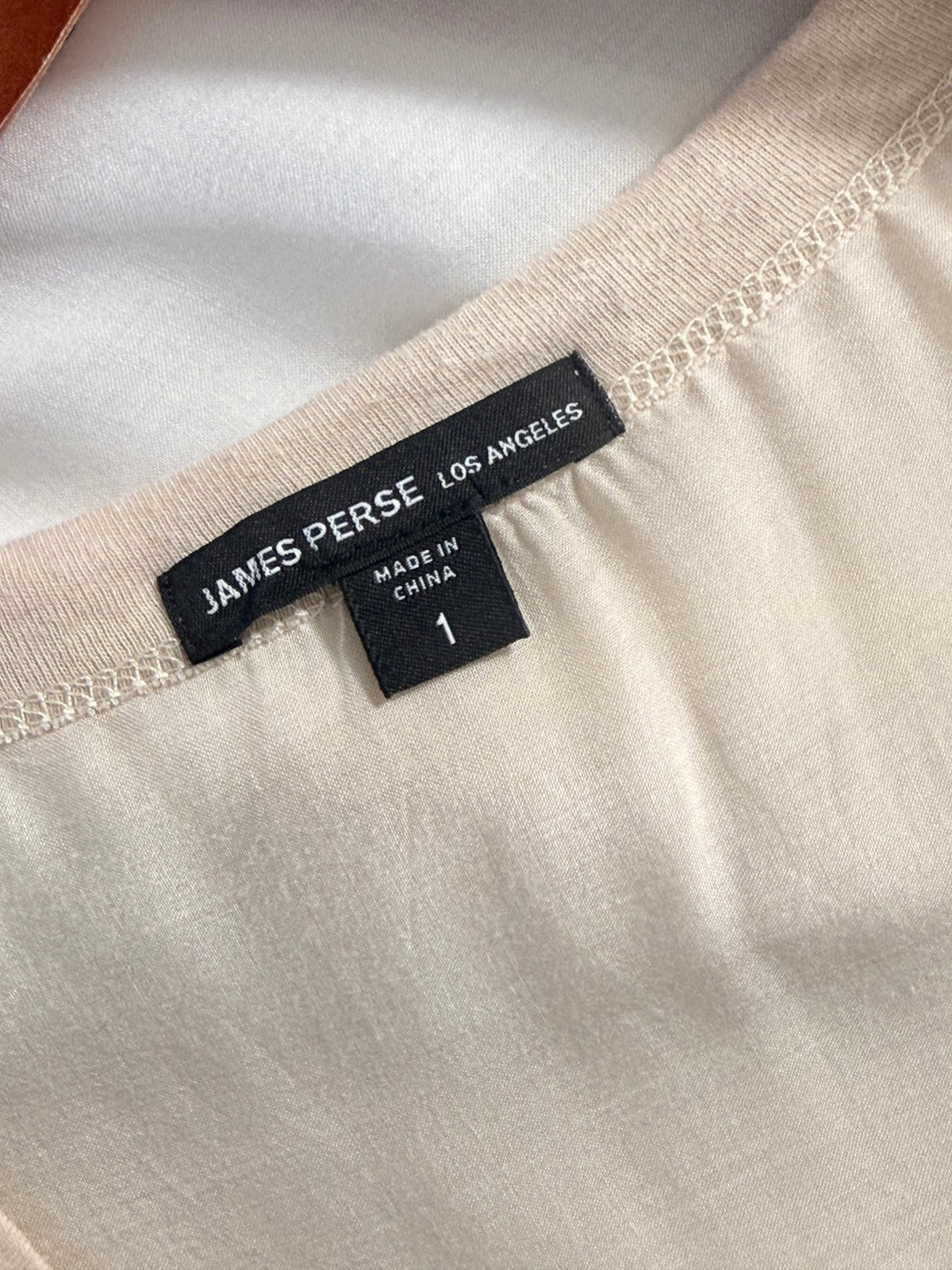 James Perse Los Angeles label size 1 made in China
