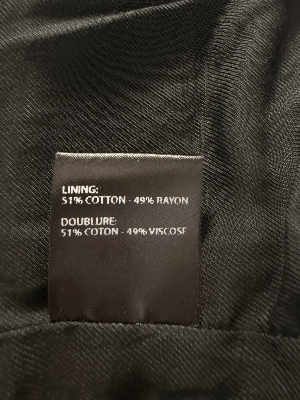Haider Ackermann lining 51% cotton 49% viscose