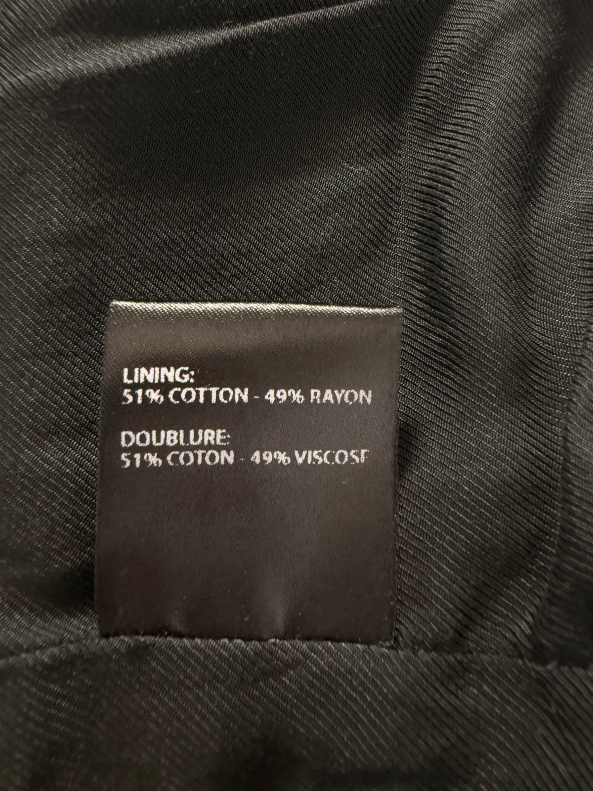 Haider Ackermann lining 51% cotton 49% viscose