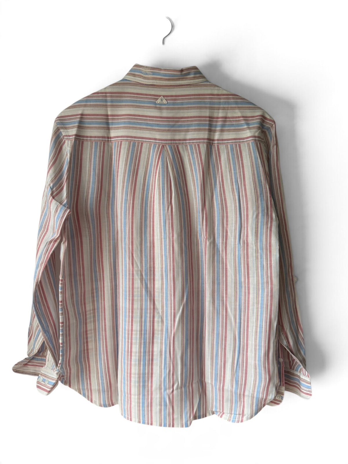 Barbour Penfor striped cotton-linen shirt photo