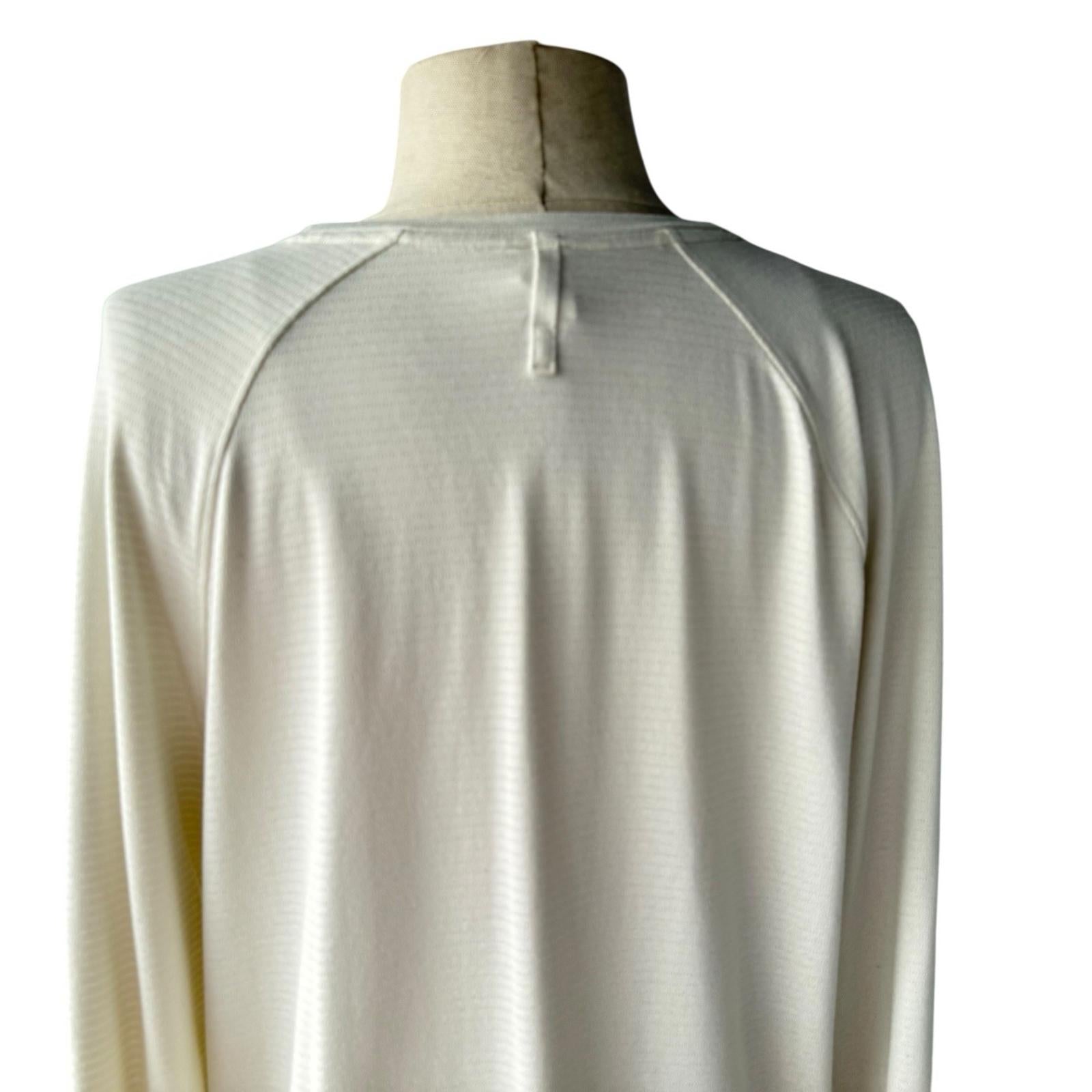Lululemon Women Light Ivory License to Train Classic Fit Long Sleeve Shirt US8 M - view 6