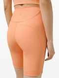 Lululemon Ribbed Contoured High Rise Shorts Malibu Peach Size 4