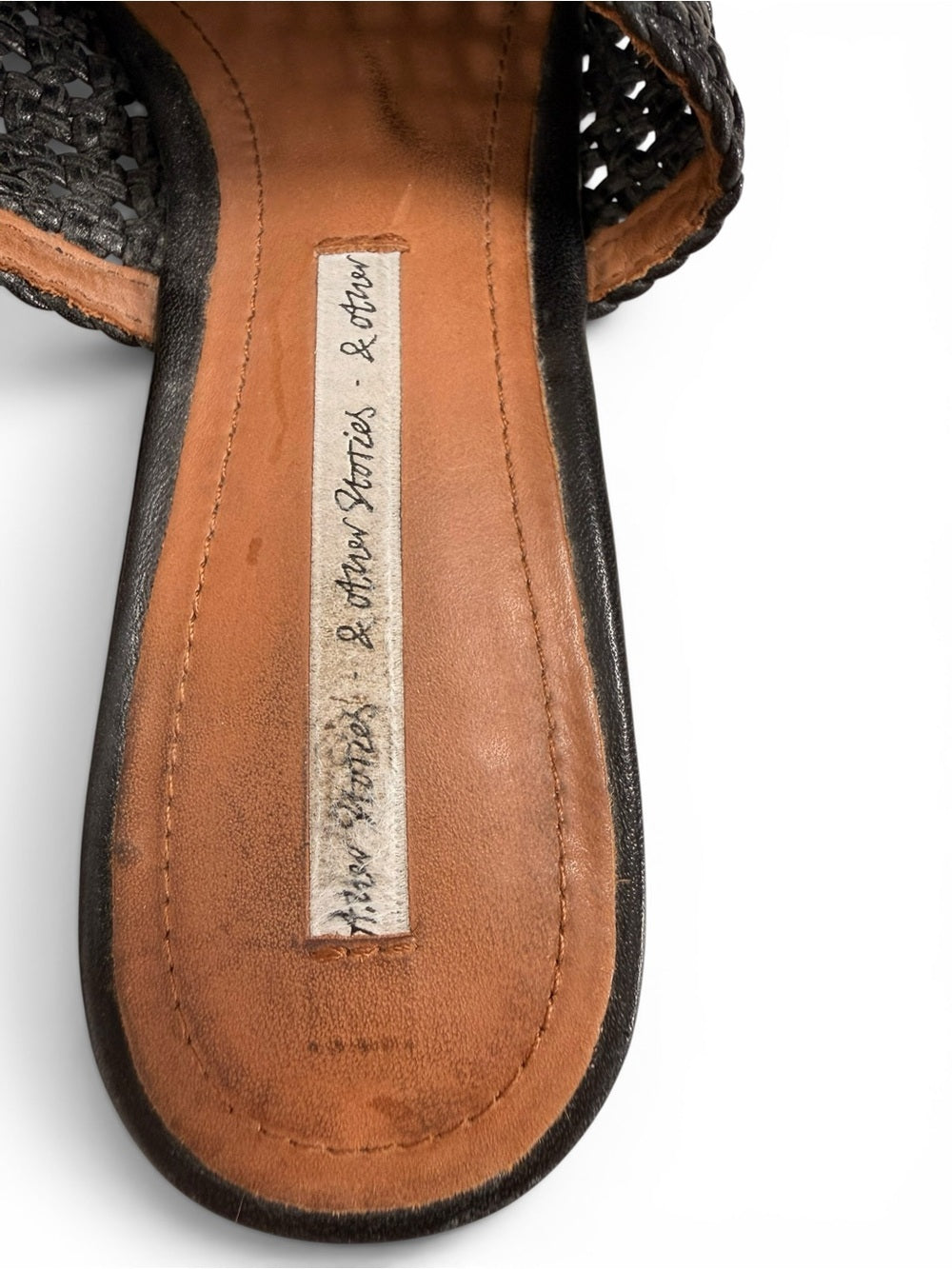 & Other Stories Black Woven Pointed-Toe Mules - view 4