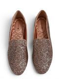 Birdies Starling Glitter Loafers Rose Gold Women's Size 9 Flats Slipper Shoes