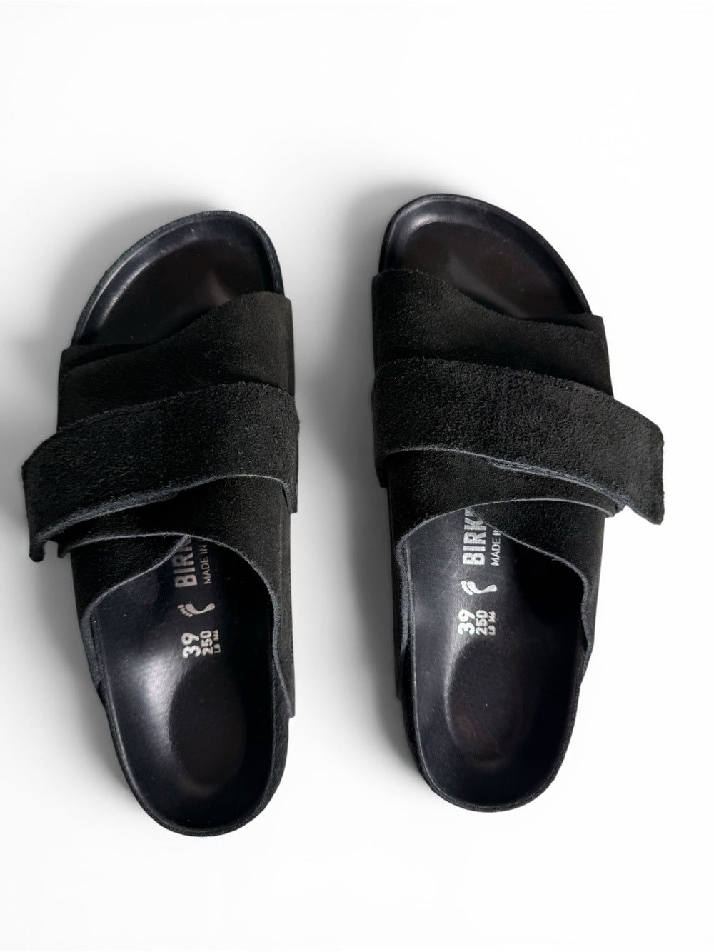 Birkenstock Kyoto Black Suede Slide Sandals Women's EU 39 US 8 Regular Shoes - view 2