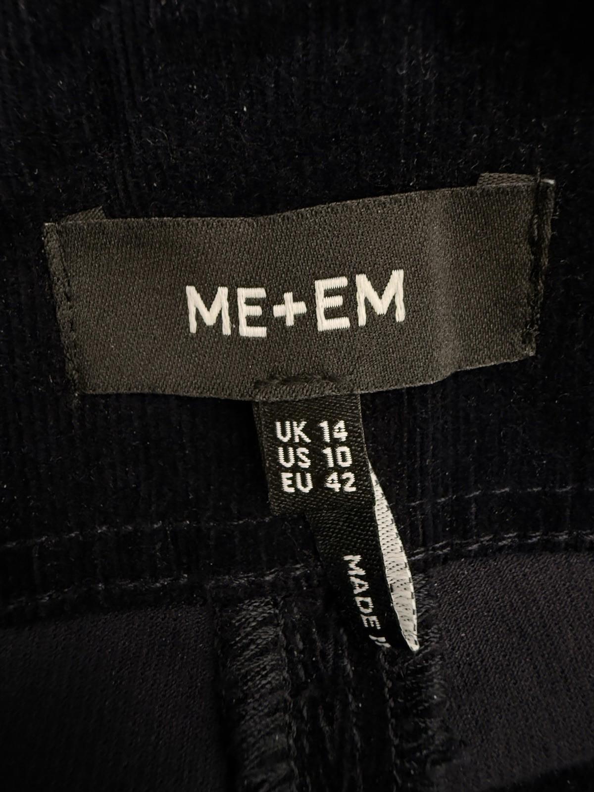 ME+EM Travel Palazzo Pant Navy Italian Cord Women's US 10 UK 14 SS25 Wide Leg - view 7