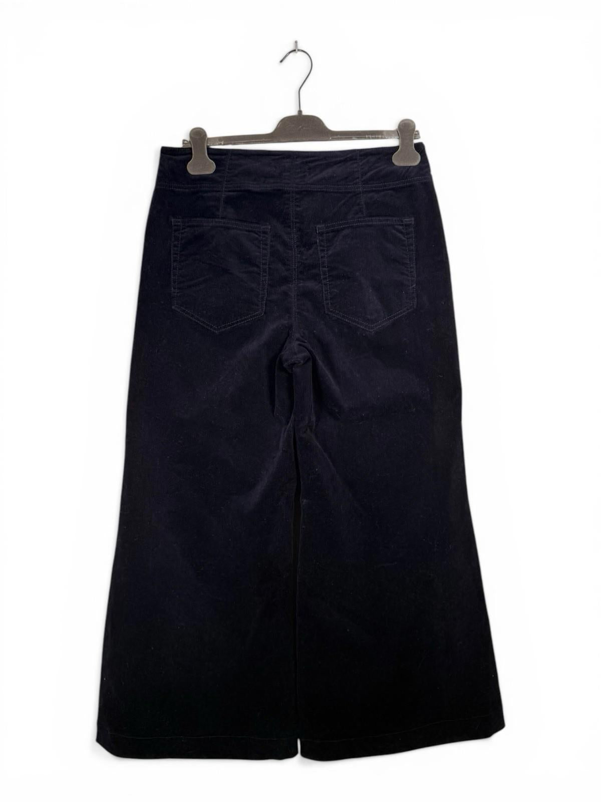 ME+EM Travel Palazzo Pant Navy Italian Cord Women's US 10 UK 14 SS25 Wide Leg - view 6
