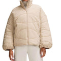 Lululemon Women Wave Quilt Insulated Jacket Size 4 Trench Beige $248 Coat Small
