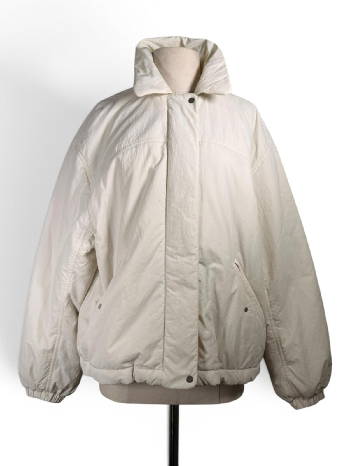 Lululemon Insulated Oversized Collared Jacket Primaloft Beige Womens Small - view 4