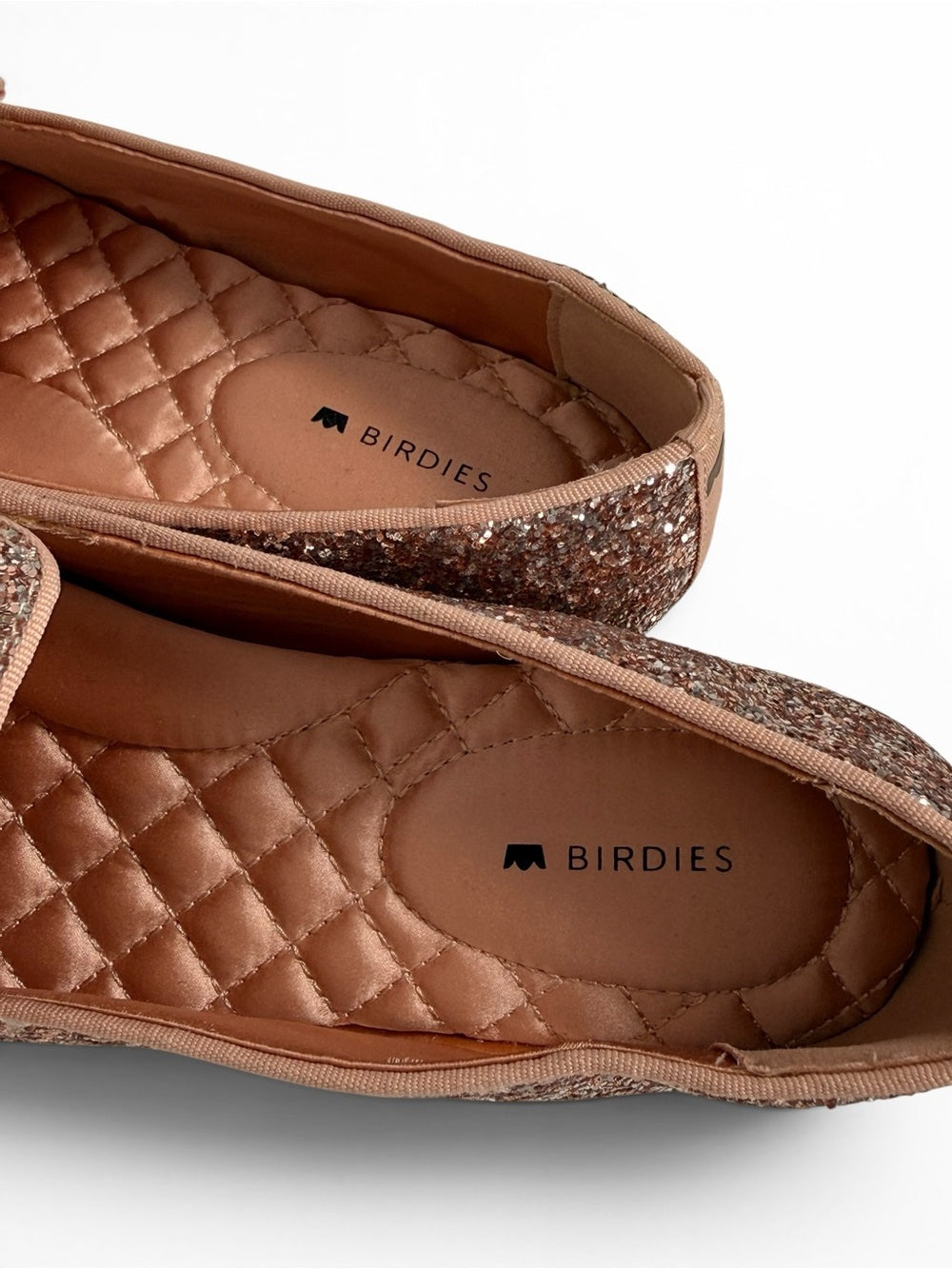 Birdies Starling Glitter Loafers Rose Gold Women's Size 9 Flats Slipper Shoes - view 3