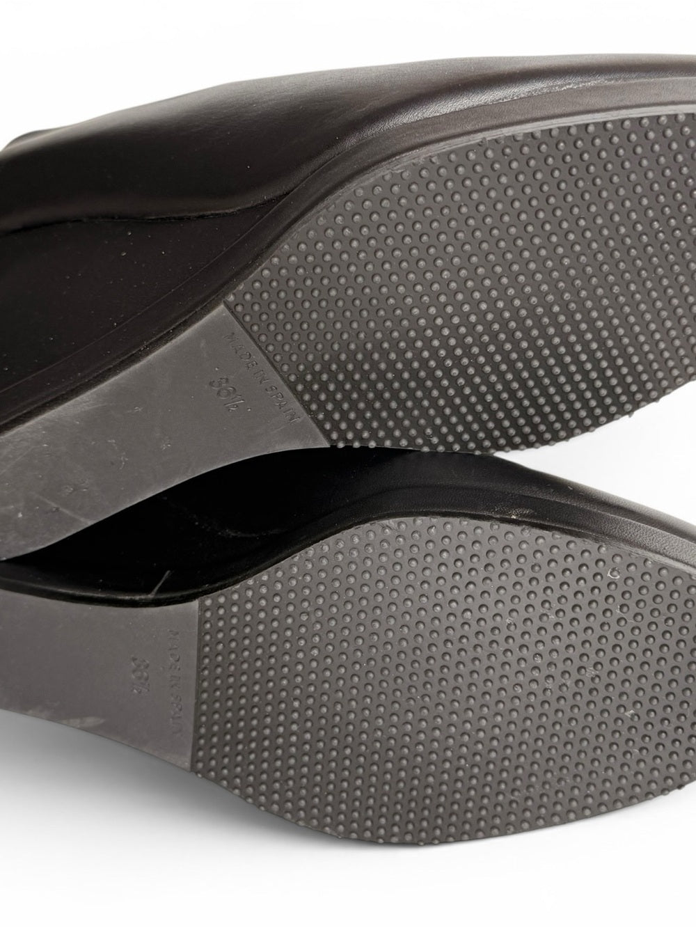 Audley London Black Leather Wedge Heel Pumps Women's EU 36.5 US 6.5 Spain - view 6