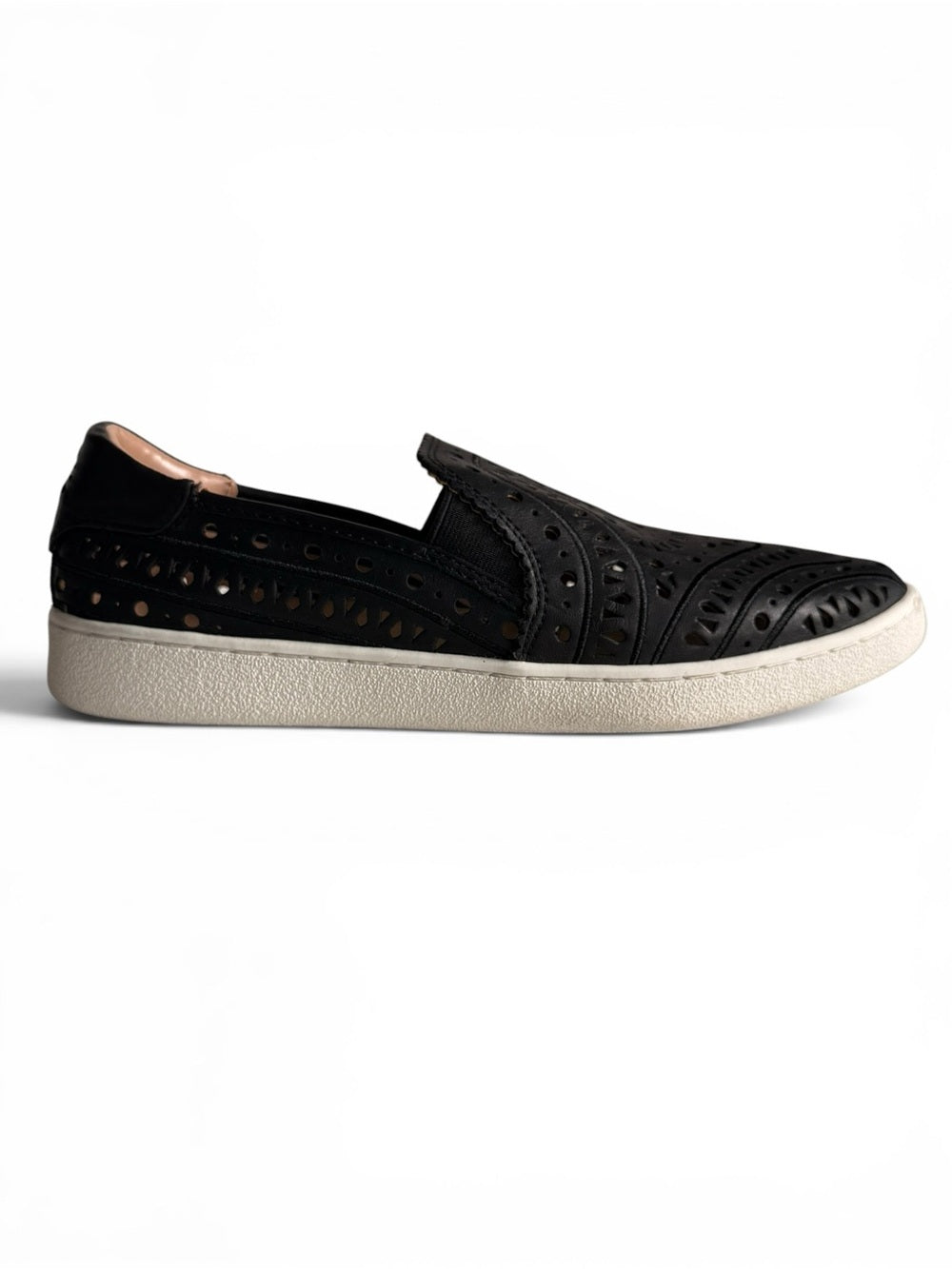 UGG Sammy Black Perforated Leather Slip On Sneakers Women's 9 - view 6