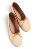 Mansur Gavriel Woven Ballet Flats Raffia Natural 38.5