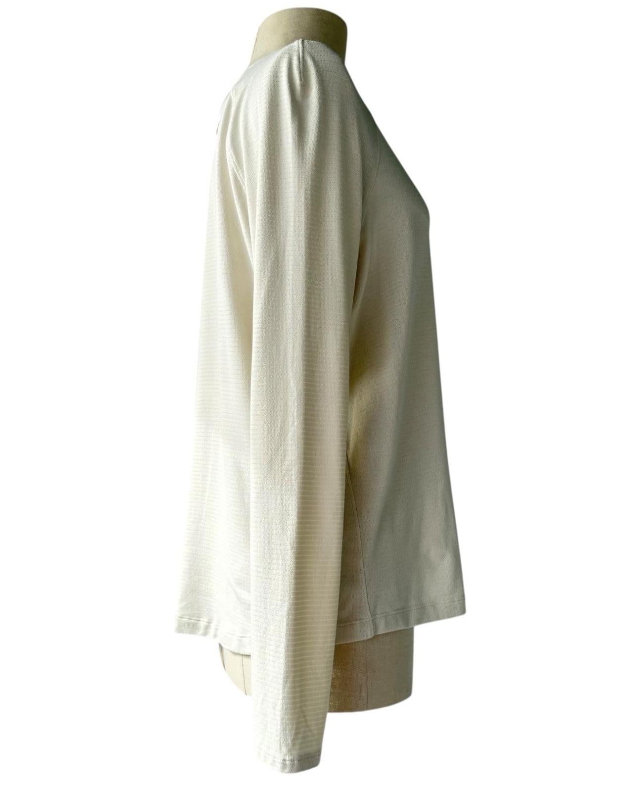 Lululemon Women Light Ivory License to Train Classic Fit Long Sleeve Shirt US8 M - view 7