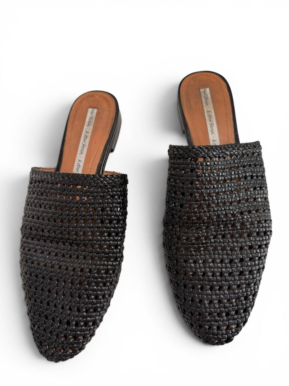 & Other Stories Black Woven Pointed-Toe Mules - view 2