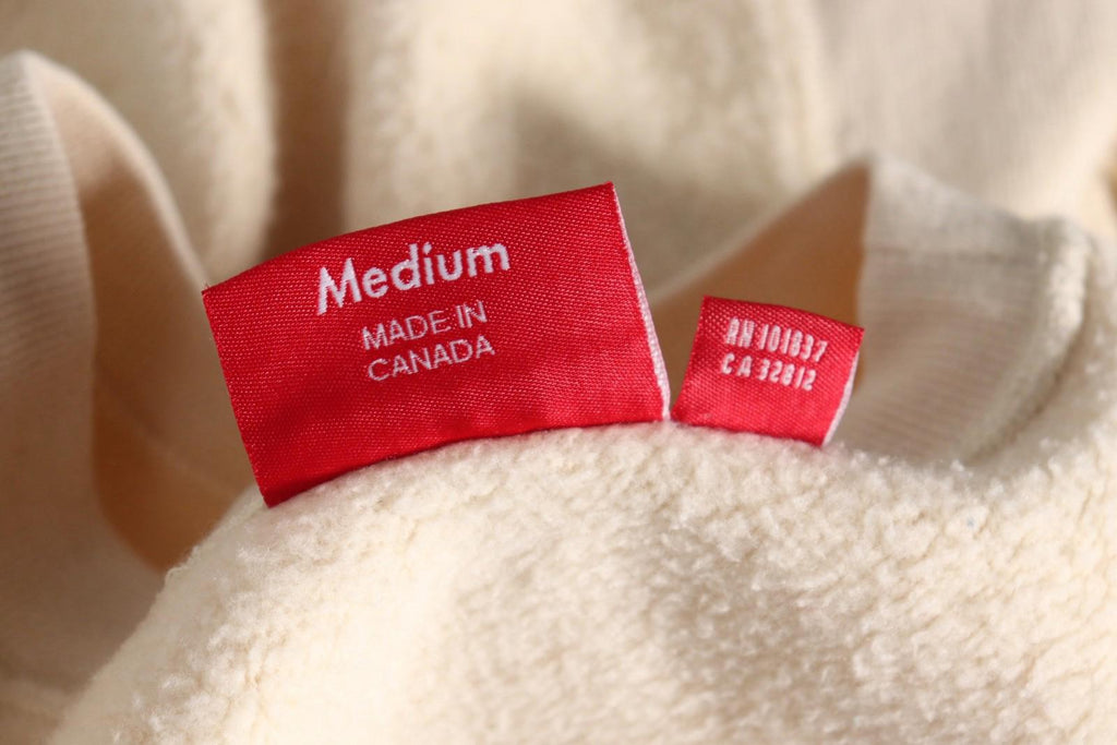 Supreme Men Box Logo Crewneck Sweatshirt Cream Medium Canada FW18 Pullover Shirt - view 6