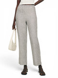 Reformation Remi Cropped Linen Pants Women's Size Small Black White Stripe