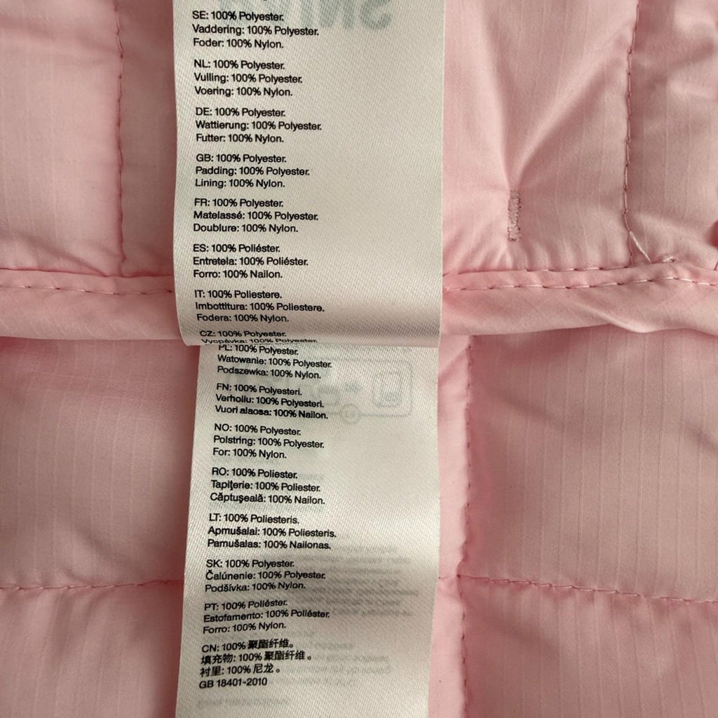 Rains Women’s Medium Liner Bomber Jacket Candy Pink Quilted Lightweight Coat - view 15