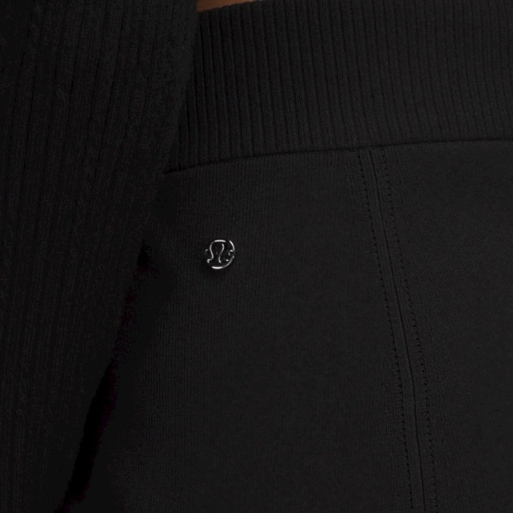 Lululemon Ribbed-Knit Mini Skirt Black NWT Size Small High Rise Stretch Casual - view 4