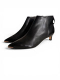Ted Baker Amaedi Leather Kitten Heel Ankle Boots Black Women's 39 US 8.5
