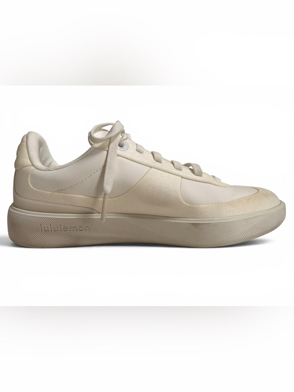 Lululemon Cityverse White Leather Lifestyle Sneakers Women’s Size 7 Low Cut Shoe - view 4